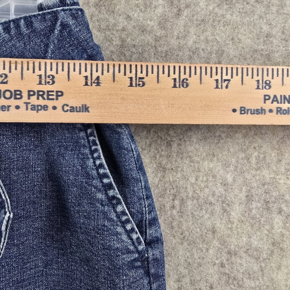 Talbots Womens Denim Mini Skirt Blue Size 8 Stretch Casual With Belt Cotton - Picture 6 of 7